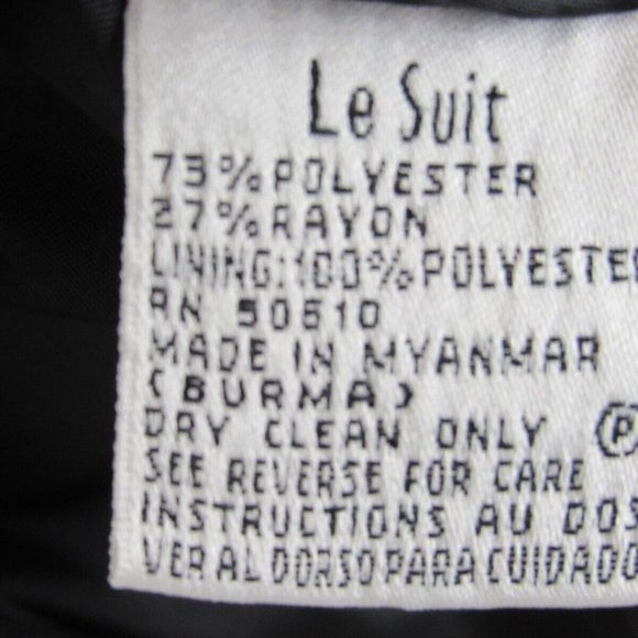 Vintage Le Suit Women SZ 10 Brown 3Piece Suit Jacket Pants Skirt Set PLEASE READ - Picture 10 of 11